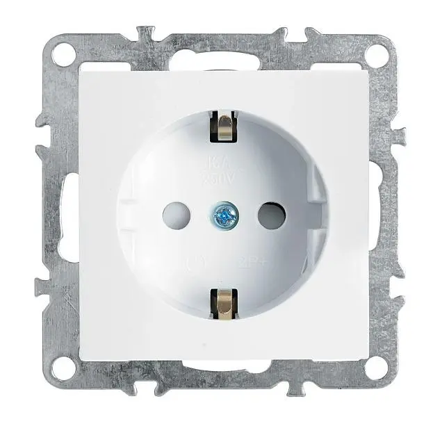 Розетка 1-местная c/з (механизм) STEKKER 39317 PST16-9110-01 Розетка 1-местная c/з (механизм) STEKKER 39317 PST16-9110-01