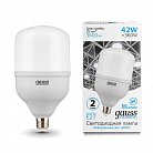 Лампа Gauss 63224 E27 42W 4000K матовая