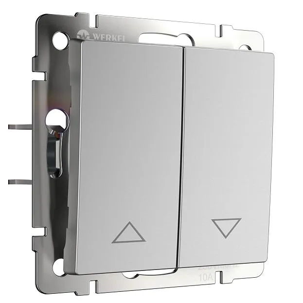 выключатель жалюзи Werkel W1124506 Встраиваемые механизмы серебряные a051511