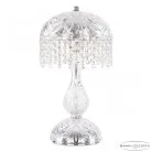 Настольная лампа хрустальная Bohemia Ivele Crystal 14781L1/22 Ni R