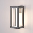 Уличный настенный светильник Elektrostandard 1527 TECHNO LED серый Frame a051856