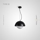 Подвесной светильник IGNAR Тип B. Лавовый камень Lampatron f-ignar-b-black 7120-19539