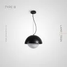 Подвесной светильник IGNAR Тип B. Лавовый камень Lampatron f-ignar-b-black 7120-19539