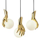 Подвесной светильник Золотая рука Gold Hand Pendant lamp ImperiumLoft 156432-22 40.3204-0