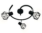 Настенно-потолочный спот Ambrella light TR8624/3 BK/CH