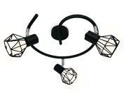 Настенно-потолочный спот Ambrella light TR8624/3 BK/CH