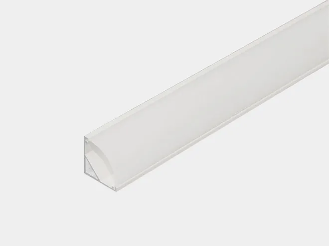 Комплект SWG SF-1616-WH, профиль угловой для однорядной ленты с экраном 2м, белый 00-00047183