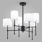 Потолочная люстра с тканевыми абажурами Eurosvet 60162/6 черный Notturno a065662