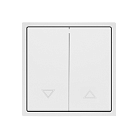 Двухклавишный жалюзийный выключатель LeDron 2 Gang Curtain Switch White