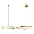 Светильник подвесной Латунь/Прозрачный LED 1*21W 3000K ST-Luce SL6205.313.01 ELICA