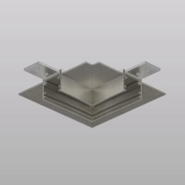 Угловой элемент трека для ГКЛ 12,5 мм, 90°, потолок–потолок, тёмный никель, алюминий Denkirs TR5705-DN SHINE HIDE