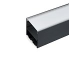 Профиль накладной Feron 48150 50х50мм алюминиевый, черный, 2м, CAB269