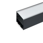 Профиль накладной Feron 48150 50х50мм алюминиевый, черный, 2м, CAB269
