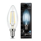 Лампа Gauss 103801211 E14 11W 4100К прозрачная Filament Candle