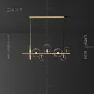 Реечный, рядный светильник MELODY 7 ламп Lampatron melody-7 6686-23174