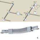 Гибкий угловой коннектор Paulmann 96851 URail CM