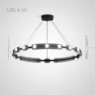 Кольцевые люстры и светильники PRESTON CH 20 ламп Lampatron 7381-20350