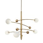 Люстра Delight Collection 10215P/5 brass Globe Mobile