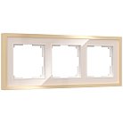 Рамка на 3 поста Werkel W0032851 Baguette (айвори/латунь) a060236
