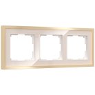 Рамка на 3 поста Werkel W0032851 Baguette (айвори/латунь) a060236