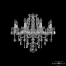 Люстра хрустальная Bohemia Ivele Crystal  1415/8/200 Ni Leafs