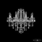 Люстра хрустальная Bohemia Ivele Crystal  1415/8/200 Ni Leafs