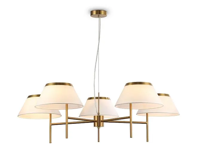 Подвесная люстра с абажурами Ambrella light LH72473/5 BS/WH 