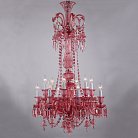 Подвесная люстра BACCARAT Chandelier Pink Glass ImperiumLoft 156681-22 40.3211