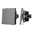 Механизм выключателя одноклавишный проходной SWT-TENDO-MKP1-PL-GR (230V, 10A) Arlight 054042