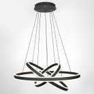 LED Люстра подвесная с пультом Черная Citilux CL719681 Дуэт