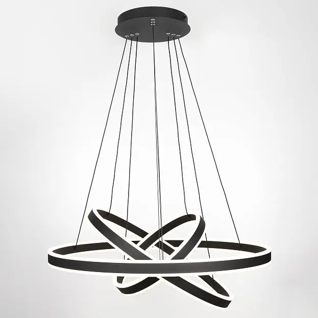 LED Люстра подвесная с пультом Черная Citilux CL719681 Дуэт LED Люстра подвесная с пультом Черная Citilux CL719681 Дуэт