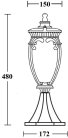 Наземный фонарь Oasis Light 86204 Gb VERONA