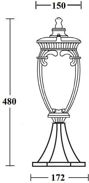 Наземный фонарь Oasis Light 86204 Gb VERONA Наземный фонарь Oasis Light 86204 Gb VERONA