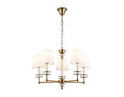 Подвесная люстра с абажурами и хрусталем Ambrella light LH71021