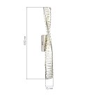 Светильник настенный Хром/Прозрачный LED 1*13W 3000K ST-Luce SL6205.101.01 ELICA