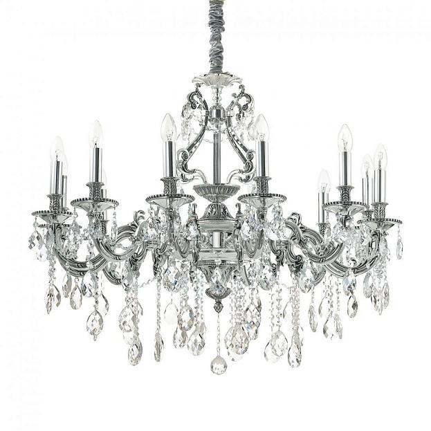 Подвесная люстра Ideal Lux 164953 GIOCONDA SP12 ARGENTO