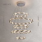 Кольцевые люстры и светильники JENNIFER Пять колец. 40 + 80 + 60 + 100 + 60 см Lampatron f-jennifer-5 6635-18095