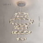 Кольцевые люстры и светильники JENNIFER Пять колец. 40 + 80 + 60 + 100 + 60 см Lampatron f-jennifer-5 6635-18095