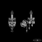 Бра хрустальные Bohemia Ivele Crystal  1415B/1/141 Ni