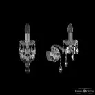 Бра хрустальные Bohemia Ivele Crystal  1415B/1/141 Ni