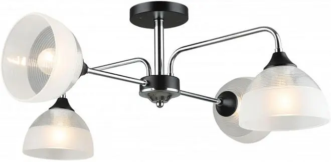 Потолочная люстра Imex MD.4196-4-S-CH+BK Потолочная люстра Imex MD.4196-4-S-CH+BK