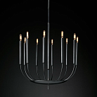 Подвесная люстра RH Quenouilles Round Chandelier black ImperiumLoft 147792-22 40.2667