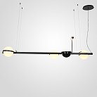 Реечный Подвесной Светильник Palma Wall Lamp 3 Шара + 1 Вазон Горизонтальная ImperiumLoft 204173-22