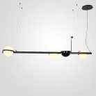 Реечный Подвесной Светильник Palma Wall Lamp 3 Шара + 1 Вазон Горизонтальная ImperiumLoft 204173-22