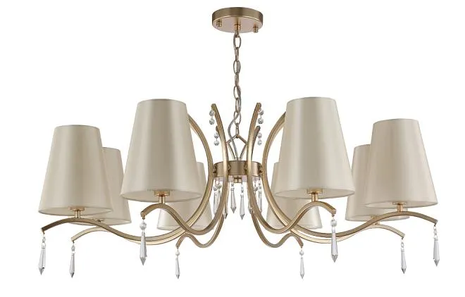 Люстра Crystal Lux RENATA SP8 GOLD 3591/308