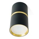 Светильник потолочный ML186 Barrel ZEN MR16 GU10 35W 230V,чёрный, золото Feron 48639