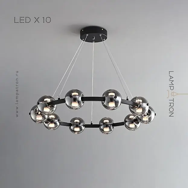 Кольцевые люстры и светильники SEMUND B 10 шаров Lampatron 8099-22148 Кольцевые люстры и светильники SEMUND B 10 шаров Lampatron 8099-22148