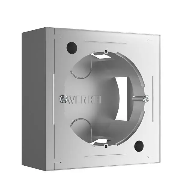 Коробка для накладного монтажа Werkel W8000006 (серебряный) a053527 Коробка для накладного монтажа Werkel W8000006 (серебряный) a053527