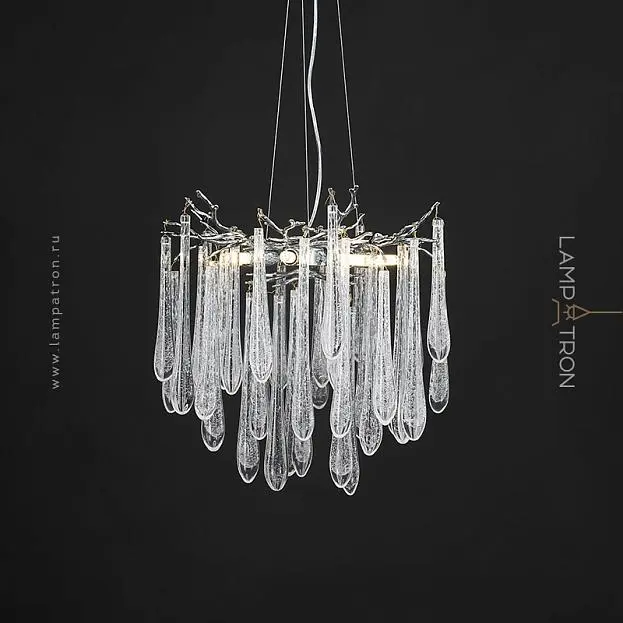 Люстра DEWDROPS 6 ламп. Цвет хром Lampatron 8849-24973 Люстра DEWDROPS 6 ламп. Цвет хром Lampatron 8849-24973