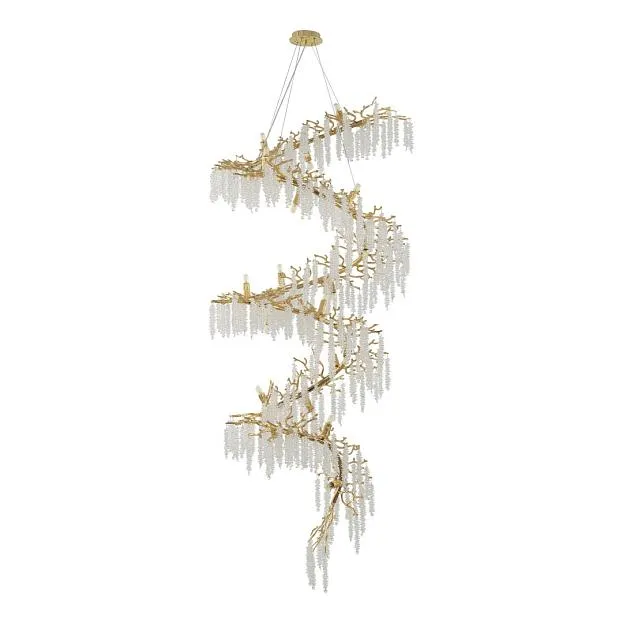 Люстра в виде веточек Arte Milano 250810.800-1900.22.E14.A GD Свет